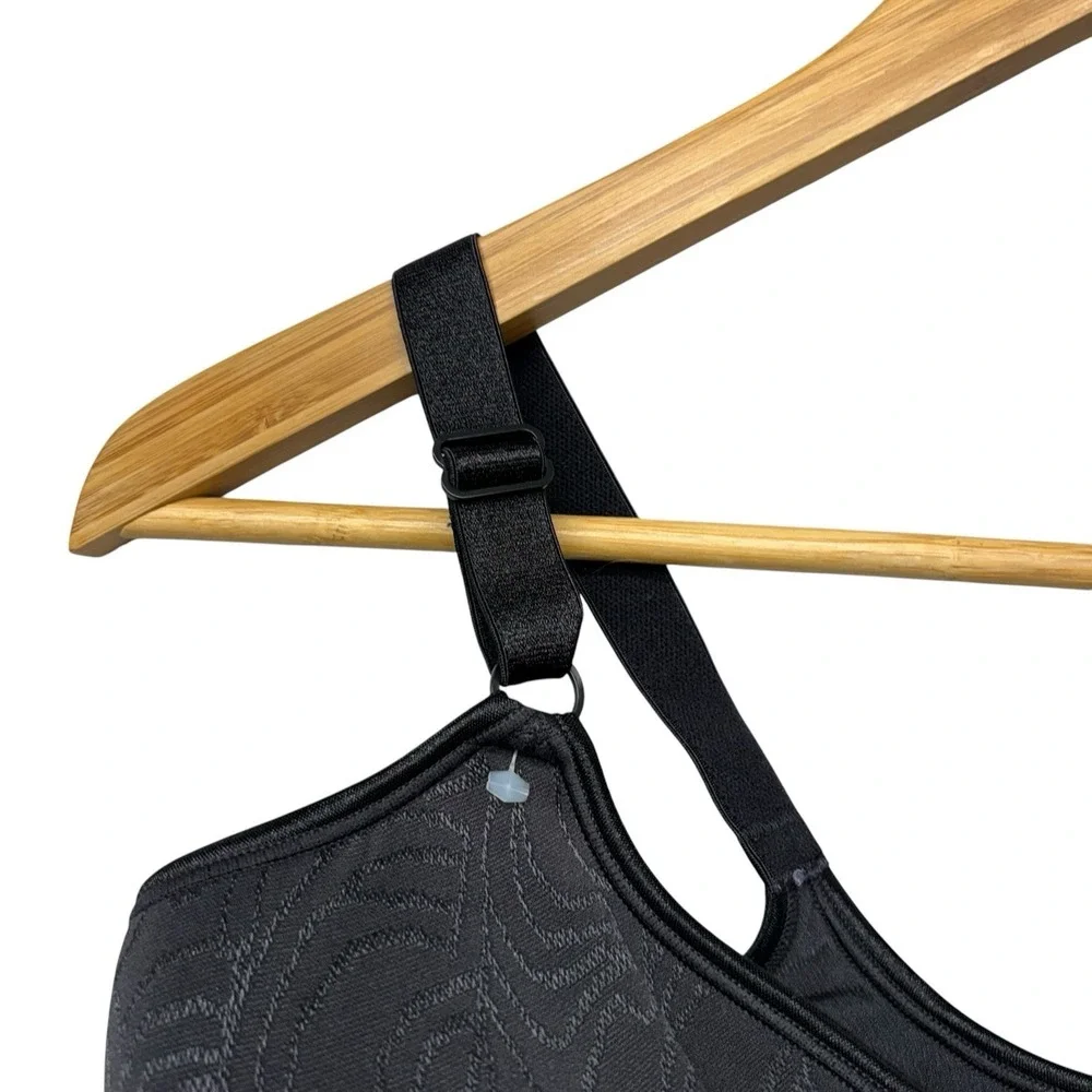 Bali Womens Bra 40D Black Underwire Front Clasp Lightly Lined Adjustable Strap